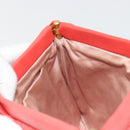 Miu Miu Matelasse Shoulder Bag Leather Red Gold Auth 190348A-17