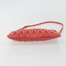 Miu Miu Matelasse Shoulder Bag Leather Red Gold Auth 190348A-9