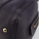GUCCI GG Canvas Guccissima Boston Bag Leather Purple Gold 269876 Auth 190349A-9