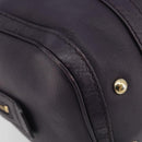 GUCCI GG Canvas Guccissima Boston Bag Leather Purple Gold 269876 Auth 190349A-16