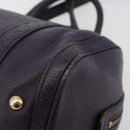 GUCCI GG Canvas Guccissima Boston Bag Leather Purple Gold 269876 Auth 190349A-17