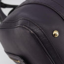 GUCCI GG Canvas Guccissima Boston Bag Leather Purple Gold 269876 Auth 190349A-18