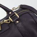 GUCCI GG Canvas Guccissima Boston Bag Leather Purple Gold 269876 Auth 190349A-10