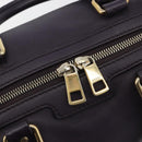 GUCCI GG Canvas Guccissima Boston Bag Leather Purple Gold 269876 Auth 190349A-19