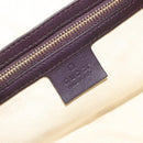 GUCCI GG Canvas Guccissima Boston Bag Leather Purple Gold 269876 Auth 190349A-20