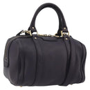GUCCI GG Canvas Guccissima Boston Bag Leather Purple Gold 269876 Auth 190349A-1