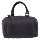 GUCCI GG Canvas Guccissima Boston Bag Leather Purple Gold 269876 Auth 190349A-13