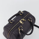 GUCCI GG Canvas Guccissima Boston Bag Leather Purple Gold 269876 Auth 190349A-6
