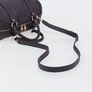 GUCCI GG Canvas Guccissima Boston Bag Leather Purple Gold 269876 Auth 190349A-8