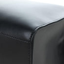PRADA Shoulder Bag Leather Black Gold Auth 190350V-16