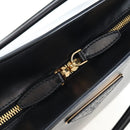 PRADA Shoulder Bag Leather Black Gold Auth 190350V-20