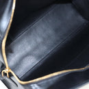 PRADA Shoulder Bag Leather Black Gold Auth 190350V-9