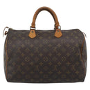 LOUIS VUITTON Monogram Speedy 35 Hand Bag M41524 LV Auth 190354-2