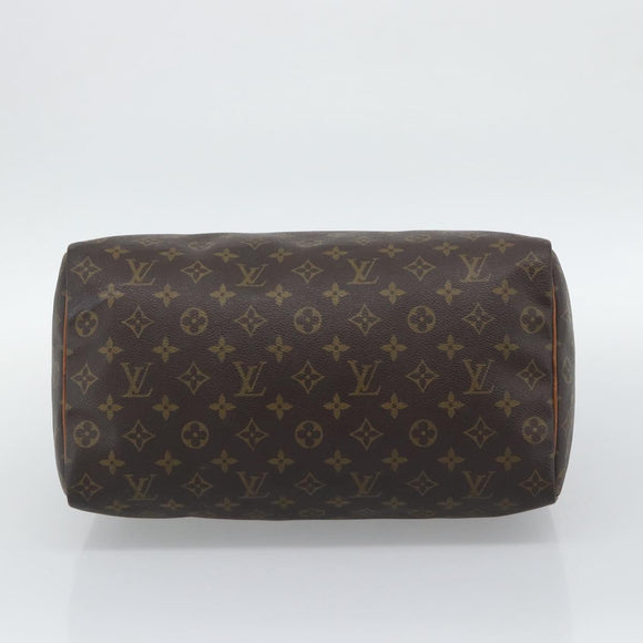 LOUIS VUITTON Monogram Speedy 35 Hand Bag M41524 LV Auth 190354