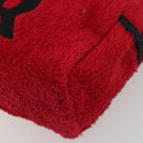 Christian Dior Hand Bag Pile Red Auth 190355A-10