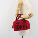 Christian Dior Hand Bag Pile Red Auth 190355A-21