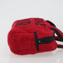 Christian Dior Hand Bag Pile Red Auth 190355A-4