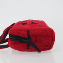 Christian Dior Hand Bag Pile Red Auth 190355A-5