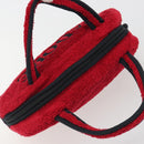 Christian Dior Hand Bag Pile Red Auth 190355A-6