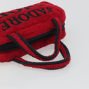 Christian Dior Hand Bag Pile Red Auth 190355A-7