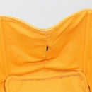 PRADA Canapa M Hand Bag Canvas Yellow Gold Auth 190356A-20
