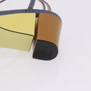 FENDI Ankle Strap Sandals Leather Multicolor Gold Auth 190357M-28
