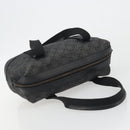GUCCI GG Canvas Hand Bag Black Gold 92734 Auth 190358A-6