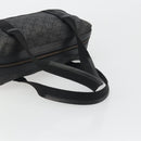 GUCCI GG Canvas Hand Bag Black Gold 92734 Auth 190358A-7