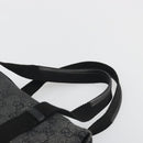 GUCCI GG Canvas Hand Bag Black Gold 92734 Auth 190358A-8