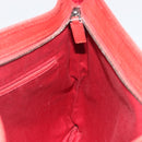 GUCCI GG Canvas Shoulder Bag Red Silver 113013 Auth 190359-19