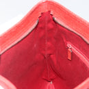 GUCCI GG Canvas Shoulder Bag Red Silver 113013 Auth 190359-20