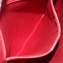 GUCCI GG Canvas Shoulder Bag Red Silver 113013 Auth 190359-22