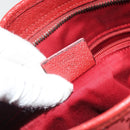 GUCCI GG Canvas Shoulder Bag Red Silver 113013 Auth 190359-12