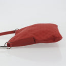 GUCCI GG Canvas Shoulder Bag Red Silver 113013 Auth 190359-4