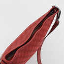 GUCCI GG Canvas Shoulder Bag Red Silver 113013 Auth 190359-6