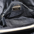 PRADA Chain Shoulder Bag Nylon Black Gold Auth 190360A-11