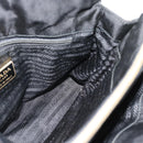 PRADA Chain Shoulder Bag Nylon Black Gold Auth 190360A-20