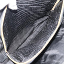 PRADA Chain Shoulder Bag Nylon Black Gold Auth 190360A-24