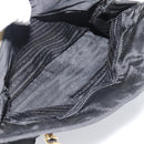 PRADA Chain Shoulder Bag Nylon Black Gold Auth 190360A-25