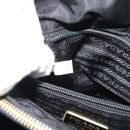 PRADA Chain Shoulder Bag Nylon Black Gold Auth 190360A-12