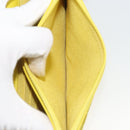 CHANEL Matelasse Chain Shoulder Bag Velor Yellow Silver CC Auth 190362A-22
