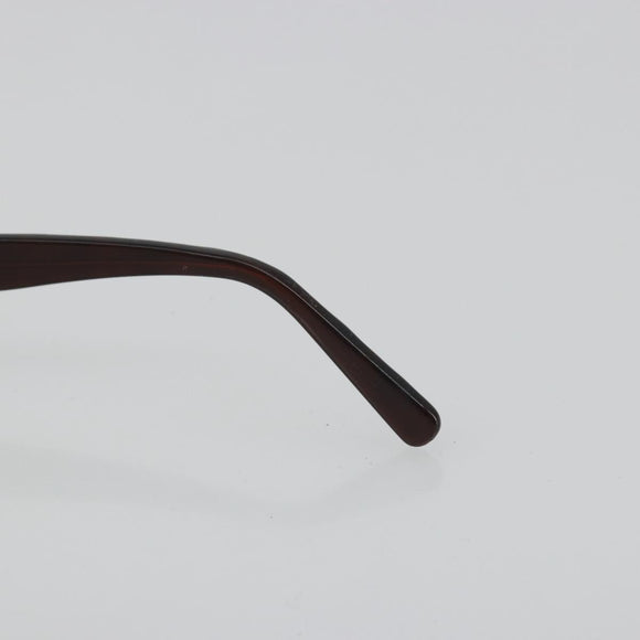 CHANEL COCO Mark Sunglasses plastic Brown CC Auth 190363