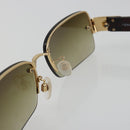 CHANEL COCO Mark Sunglasses plastic Brown CC Auth 190363-11