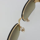 CHANEL COCO Mark Sunglasses plastic Brown CC Auth 190363-12