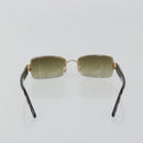 CHANEL COCO Mark Sunglasses plastic Brown CC Auth 190363-3