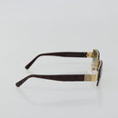 CHANEL COCO Mark Sunglasses plastic Brown CC Auth 190363-5