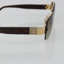 CHANEL COCO Mark Sunglasses plastic Brown CC Auth 190363-8
