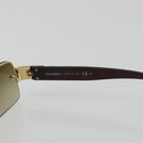 CHANEL COCO Mark Sunglasses plastic Brown CC Auth 190363-9