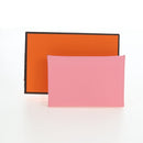 HERMES Calvi Card Case Leather Pink Auth 190365M-12
