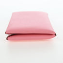 HERMES Calvi Card Case Leather Pink Auth 190365M-4